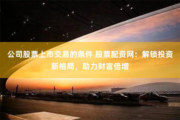 公司股票上市交易的条件 股票配资网：解锁投资新格局，助力财富倍增